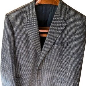 Men's Ermenegildo Zegna Cashmere Blazer - Blue/Cream Melange, 40-42R